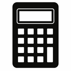 Calculator Black silhouette