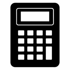 Calculator Black silhouette