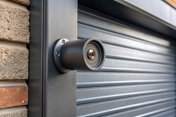 Night vision roller door sensor with dark grey color stealth concept