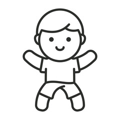 Dance outline icon, editable vector illustration and transparent graphic element. Isolated on white background