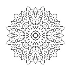 beautiful mandala art for coloring book, Vector Mandala design for henna and tattoo design