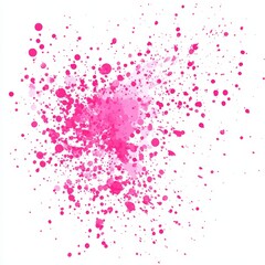 Naklejka premium Small pink spots scattered on a white background, showcasing a grunge style and artistic flair