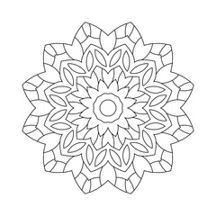 beautiful mandala art for coloring book, Vector Mandala design for henna and tattoo design