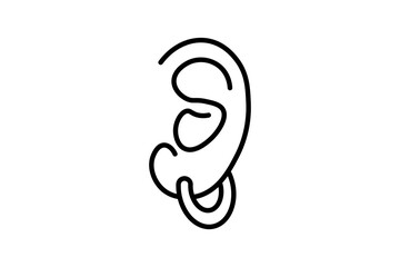 Obraz premium Earrings icon. icon related to fashion. suitable for web site, app, user interfaces. line icon style