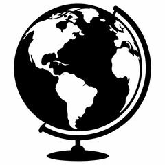 Globe Black silhouette