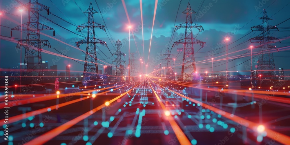 Aufkleber visualization of infrastructure projects with pipelines, utilities, and energy grids