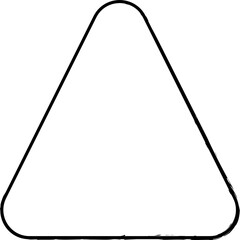 Brush rounded triangle. Concept art