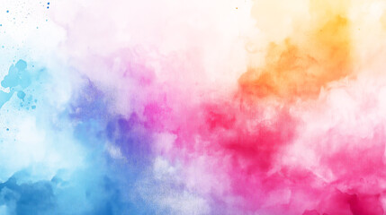 Colorful watercolor splashes, A soft abstract watercolor painting of pastel colored