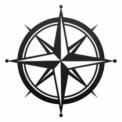 Compasses Black silhouette