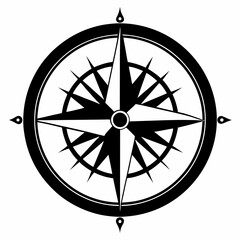 Compasses Black silhouette