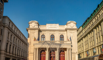 Historic Odeon Theatre (Teatrul Odeon), on Calea Victoriei (Victory Avenue), Bucharest, Romania