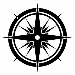 Compasses Black silhouette