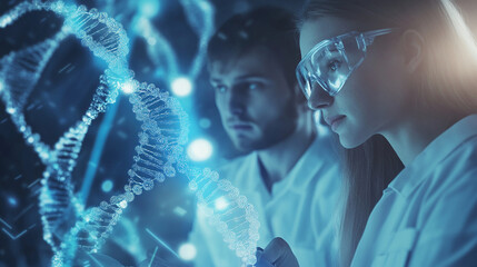 Healthcare team implementing new digital tools biotechnology