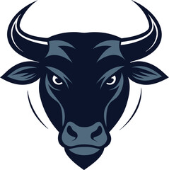 a-silhouette-bull-head.eps