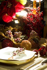 christmas table setting