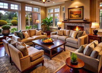 Cozy and inviting lounge seating for family gatherings