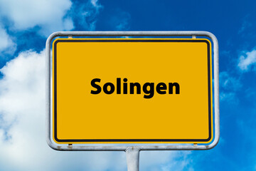 Ortsschild Solingen