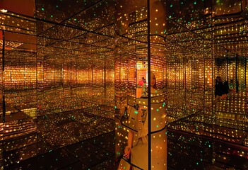 yayoi kusamas infinity mirrored room a fragmented reflection of