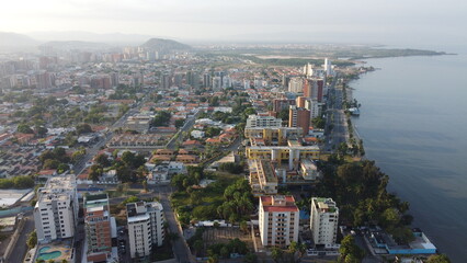 Fototapeta premium A view of Lechería, where Venezuela's rich live