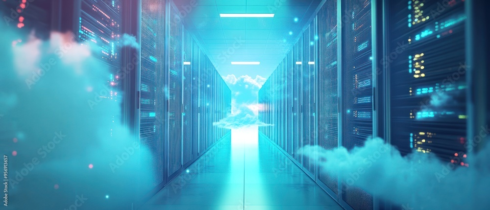 Poster cloud computing data center servers