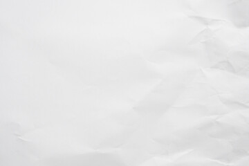 Fototapeta premium White crumpled and creased paper texture background