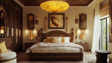 luxury hotel bedroom