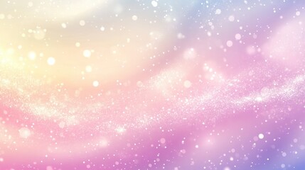 Serene Pastel Gradient with Glitter Effects for Dreamy Abstract Background