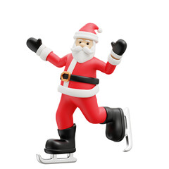 3D Santa Claus Merry Christmas Object