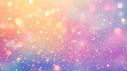 Ethereal Pastel Gradient Background with Sparkling Glitter Accents for Dreamy Artistic Concept