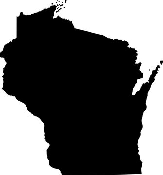 recommend clip art: State of Wisconsin Silhouette Outline Graphic Design with Transparent Background	