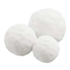 3d winter Snowball 