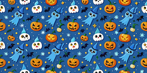 seamless halloween pattern