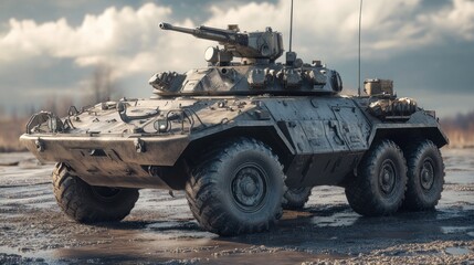 Fototapeta premium Armored Military Vehicle