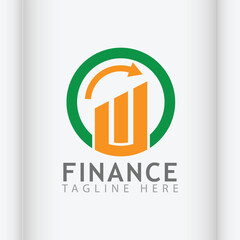 finance accounting logo vector illustration 