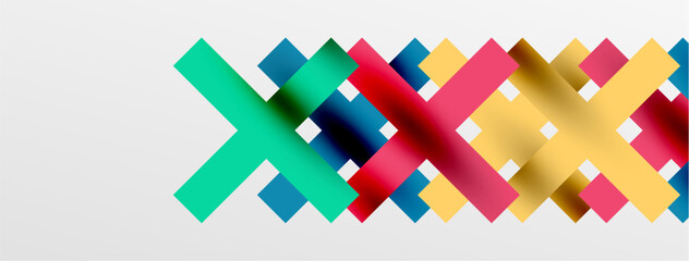 Obraz premium Colorful squares, lines minimal abstract background. Vector Illustration For Wallpaper, Banner, Background, Card, Book Illustration, landing page