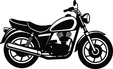 Obraz premium motorcycle isolated on white background vector illustration art