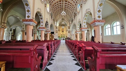 Elegant Interior of a Historic Church
