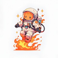 Astronaut in Flames