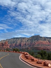 road in the desert in Sedona Arizona