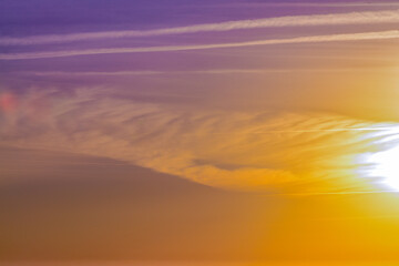 Obraz premium Colourful sunset in the clouds