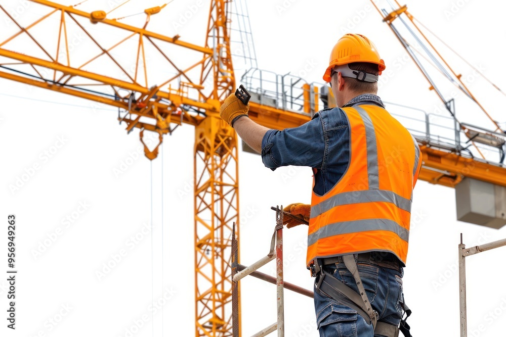 Poster a focused engineer, their eyes fixed on the intricate details of the blueprints, skillfully operates