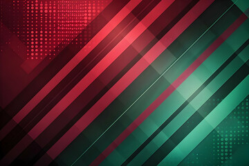 Abstract Background with Diagonal Stripes and Red Dot Pattern