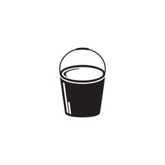 bucket icon symbol sign vector
