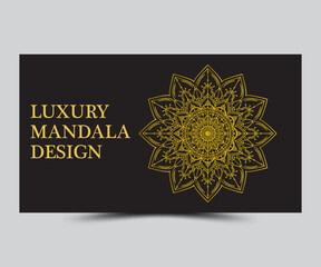 Luxury mandala design template 
