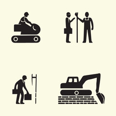 Creative Collection Of Working people  labor day with Tools_1