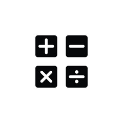 calculator icon vector math sign