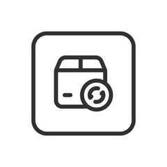 Packages refresh, delivery  icon. Modern, simple flat vector illustration for web site or mobile app