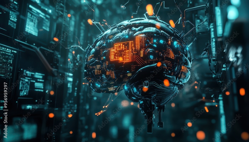 Poster digital innovation: mechanical brain in a code-filled space