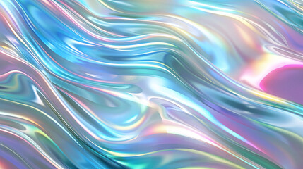 Obraz premium Holographic Liquid Abstract Background