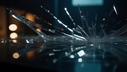 dark shattered laminated glass texture evoking thriller action suspense mystery concept grain texture dust scratches bullet punch holes